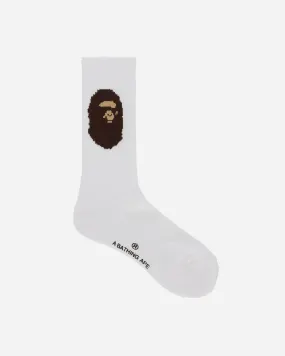 Ape Head Socks White