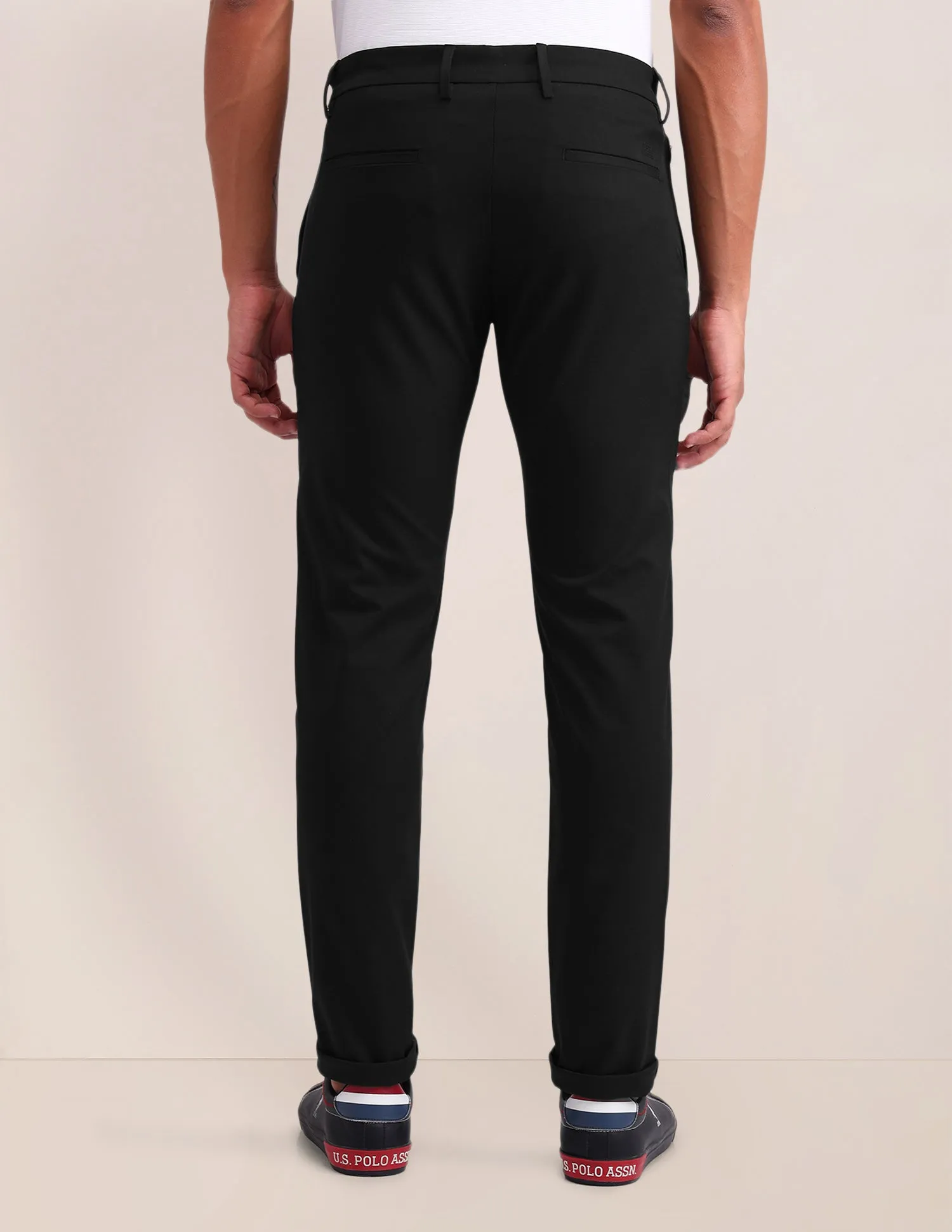 Austin Slim Fit Solid Trousers