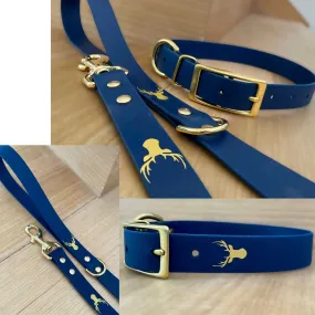 Brass dog collar set, heavy duty