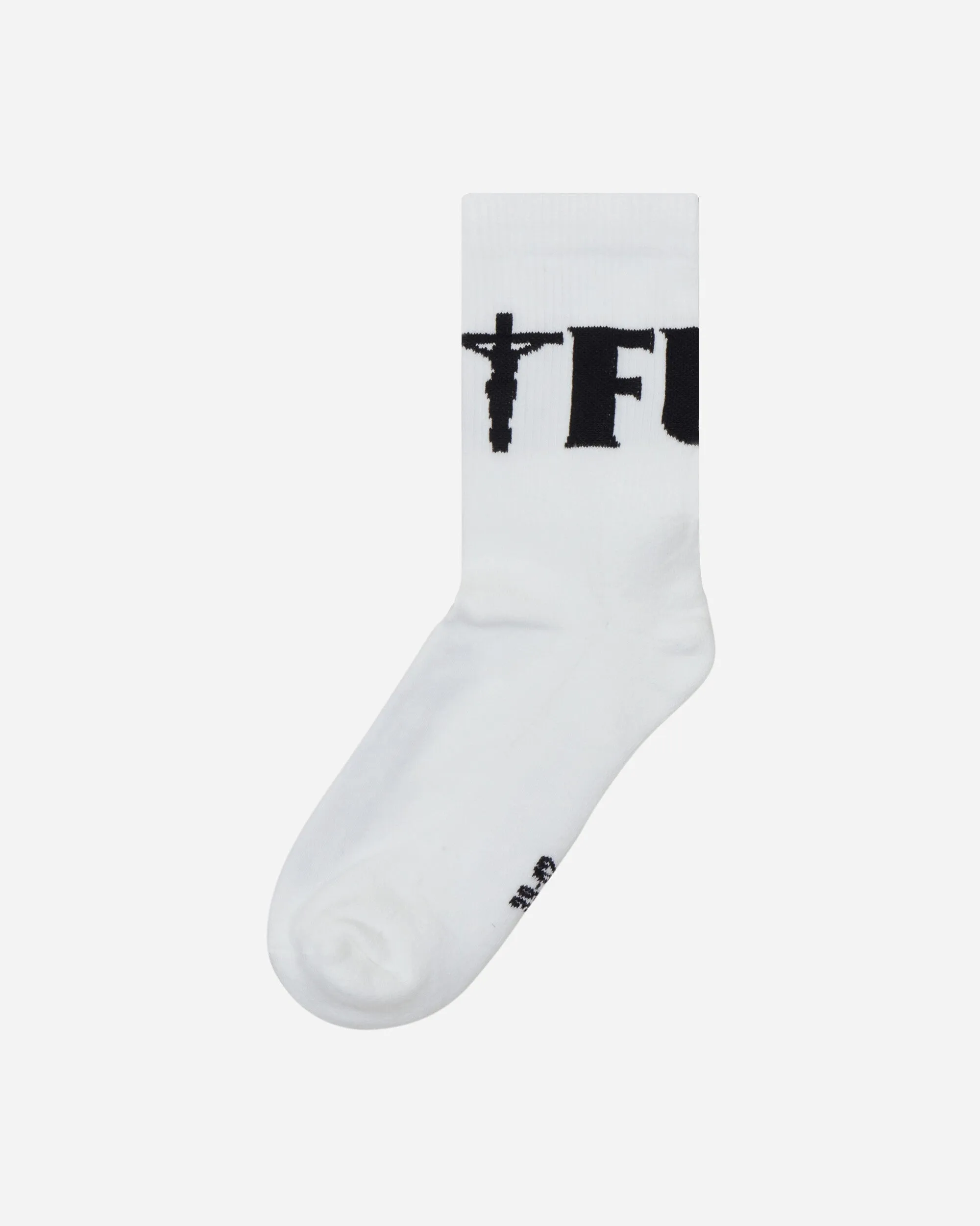 Crucifixion Socks White