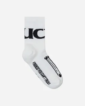 Crucifixion Socks White