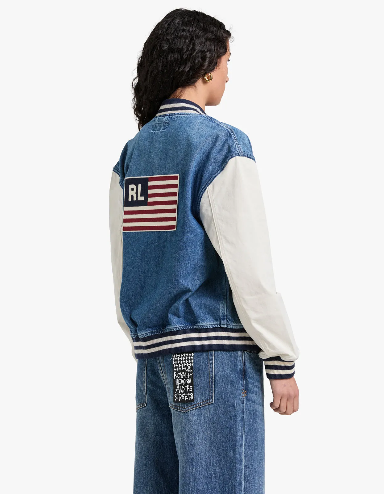 Denim Bomber Jacket - Medium RL Wash