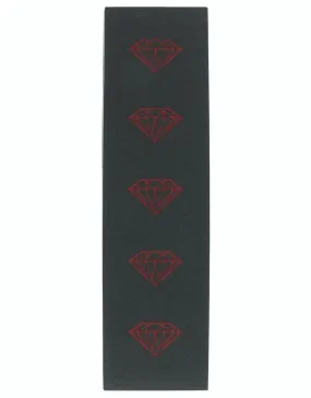 Diamond Brilliant Grip Tape Sheet - Black/Red