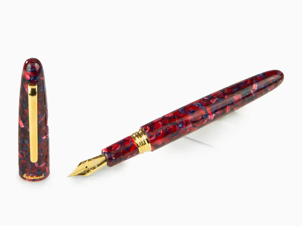 Esterbrook Estie Oversize Scarlet Fountain Pen, Red, Gold plated, ESC906