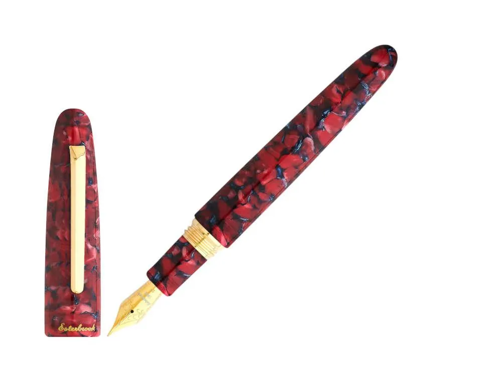 Esterbrook Estie Oversize Scarlet Fountain Pen, Red, Gold plated, ESC906