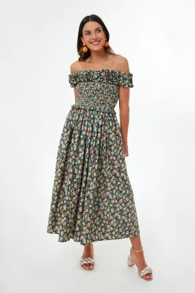 Forrest Peggy Floral Off Shoulder Dress