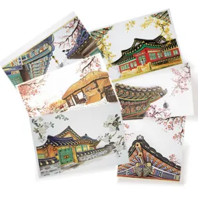 From&Two Hanok(Korean Traditional House) 6 Card Set