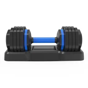 GARVEE Adjustable Dumbbell 55LB Single Dumbbell, Fast Adjust Dumbbells with Tray, 5 in 1 Free Dumbbell Weight Adjust with Anti-Slip Handle, Suitable for Home Gym Exercise Equipment