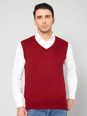 Men Maroon Sweater