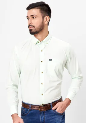 Pure Cotton Semi Formal-Smart Fit Shirt - 42380