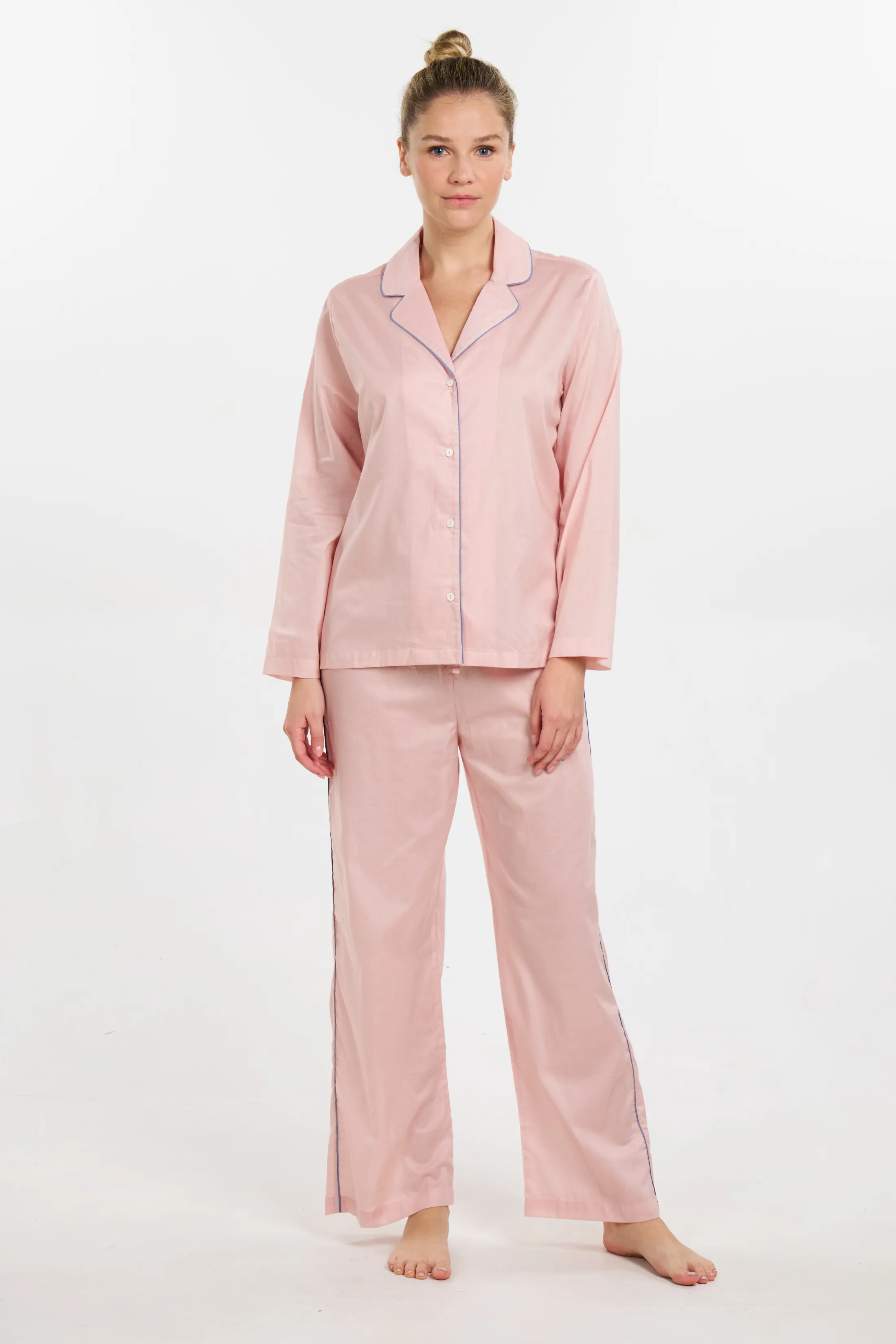 Wide Leg Sport PJ Set - Peach Whip